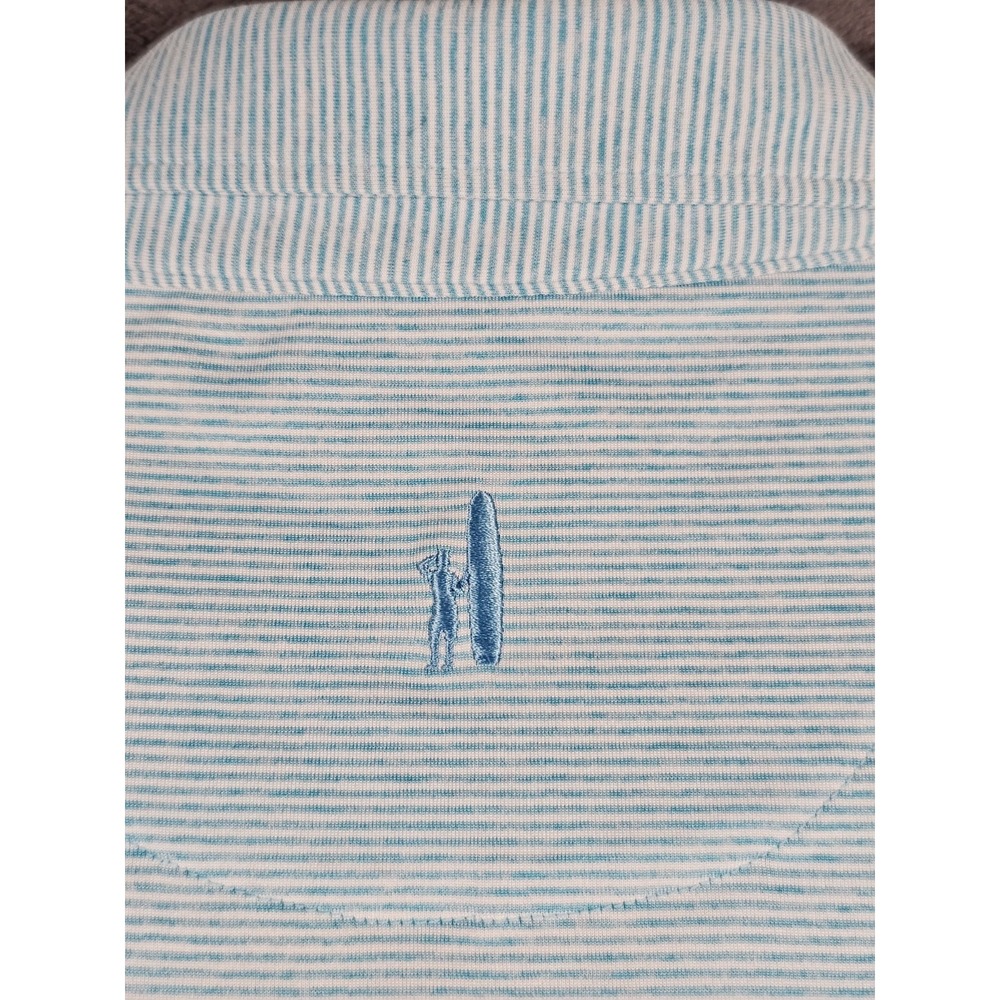 johnnie-O Lyndon Polo Mens XL Ibiza Stripe Performance Golf Shirt JMPO2010 - Picture 6 of 10